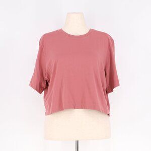 WILFRED FREE Crew Neck Cotton Getaway T-Shirt Dusty Pink Size L